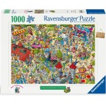 1000 pc Ravensburger Puzzle - Holiday Resort 4 The Amusement Park 1000 pc Ravensburger Puzzle - Holiday Resort 4 The Amusement Park